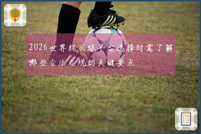2026世界杯买球平台选择时需了解哪些合法合规的关键要点
